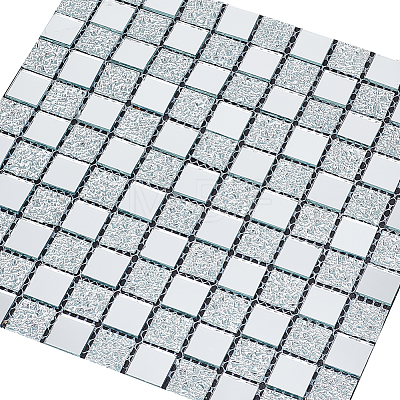 Square Adhesive Glass Cabochons Sheets AJEW-WH0324-69-1