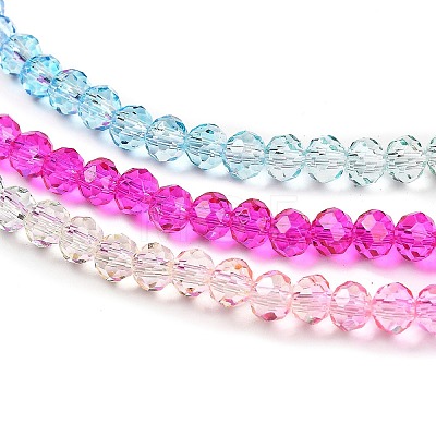 Transparent Painted Glass Beads Strands DGLA-A034-T3mm-A14-1