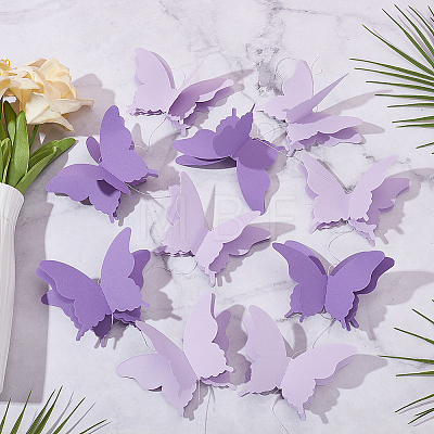 6 Bags Paper Butterfly Hanging Banners DIY-GO0003-17-1