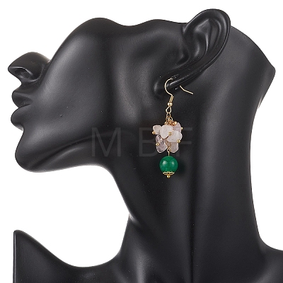 3 Pairs Natural & Synthetic Mixed Stone Dangle Earrings EJEW-MZ00722-1