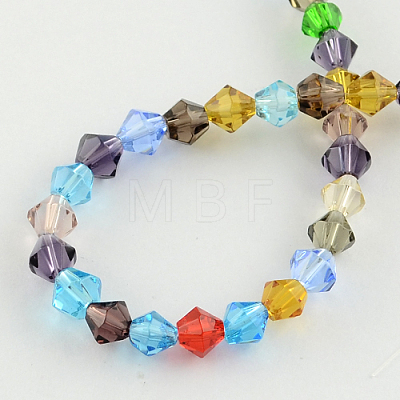 Mixed Glass Bicone Beads Strands X-GLAA-S050-4mm-1