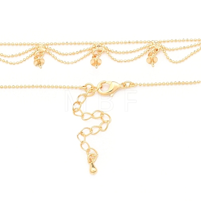 Brass Bib Necklace Making KK-N216-549-1