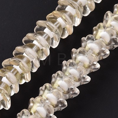 Transparent Glass Beads Strands LAMP-H061-01D-02-1