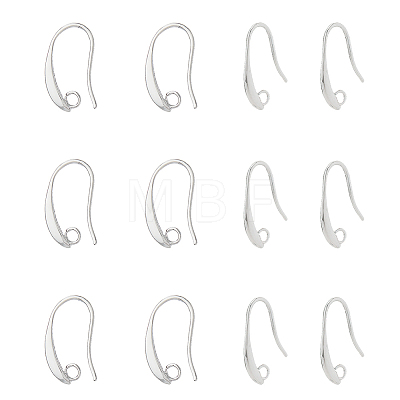 40Pcs Brass Earring Hooks KK-FH0007-64P-1