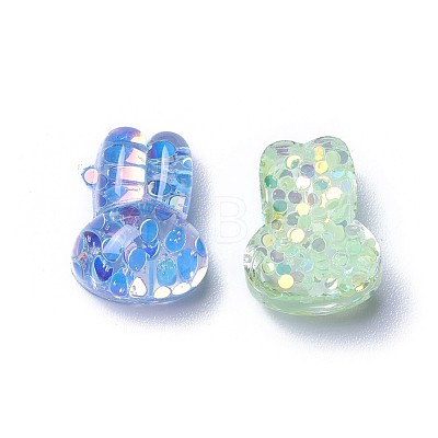 Bunny Resin Cabochons RESI-F017-02-1