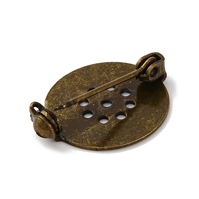 Brass Brooch Pin Findings X-KK-D266-01AB-1