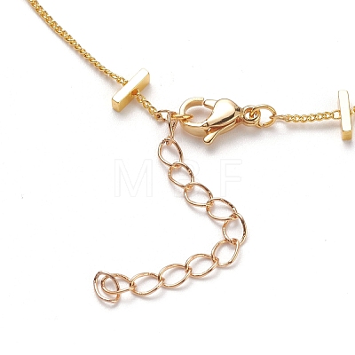 Brass Twisted Chain Curb Chain Anklets AJEW-AN00292-1