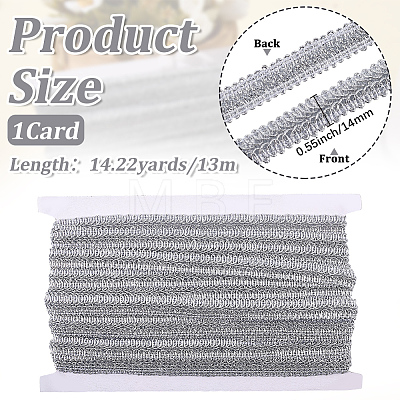 Metallic Centipede Braid Lace Trimming OCOR-WH20013-061C-1