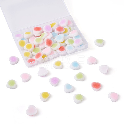 Yilisi 60Pcs 6 Colors Resin Cabochons Accessories RESI-YS0001-06-1