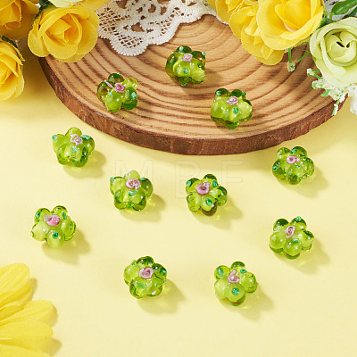 10Pcs Handmade Lampwork Beads LAMP-TADJ0001-01H-1