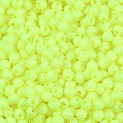 Opaque Acrylic Beads SACR-A007-01A-12-1