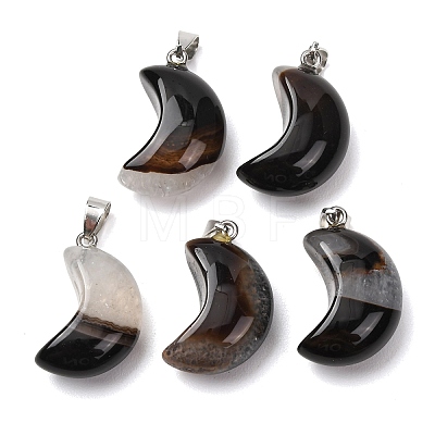 Natural Agate Pendants G-F820-02L-03-1