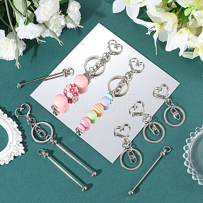 10Pcs Alloy Keychain Clasps KEYC-SC0001-79B-1