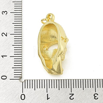 Halloween Theme Rack Plating Brass Pendants KK-Z067-14G-01-1