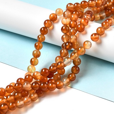 Natural Carnelian Beads Strands X-G-F718-07-1