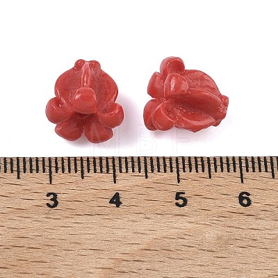 Synthetic Coral Carved Beads CORA-K010-01H-1