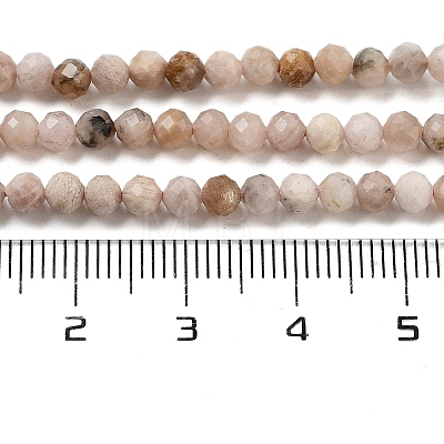 Natural Peach Moonstone Beads Strands G-B093-A01-01-1