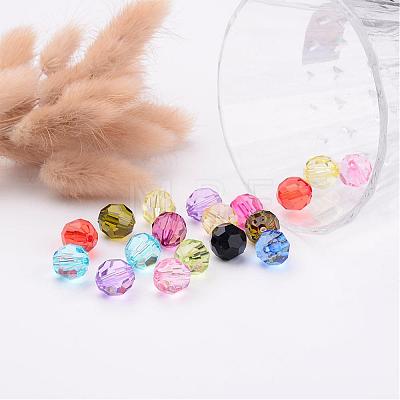 Mixed Transparent Acrylic Beads X-PL505Y-1