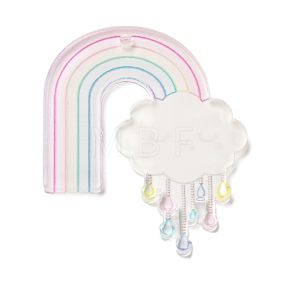 Cute Acrilic Pendants X-OACR-L014-02A-1