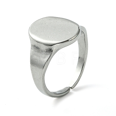 304 Stainless Steel Open Cuff Ring RJEW-L110-013P-1