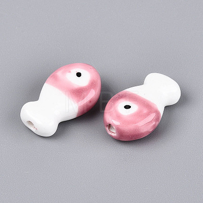 Handmade Porcelain Ceramic Beads PORC-T134-26D-1