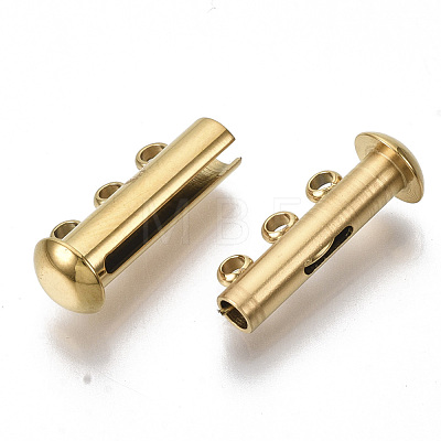 304 Stainless Steel Slide Lock Clasps STAS-S079-158G-1