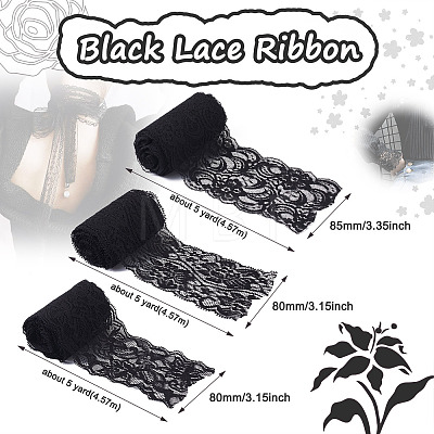 5 Yards Elastic Lace Trim OCOR-YS0001-06-1