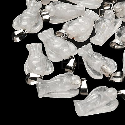 Natural Quartz Crystal Pendants G-B127-10P-17-1