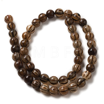 Tibetan Style dZi Beads Strands TDZI-NH0001-A02-02-1