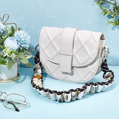 Marble Pattern Acrylic Beaded Bag Straps DIY-WH0304-351-1