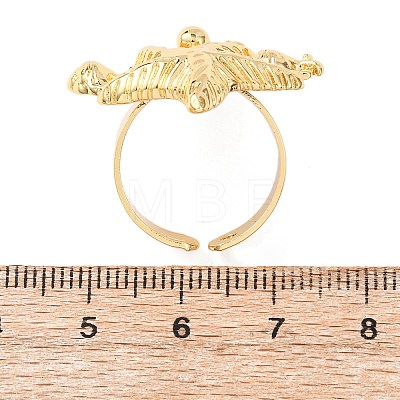 Ocean Brass Cuff Open Rings RJEW-Z129-01G-02-1