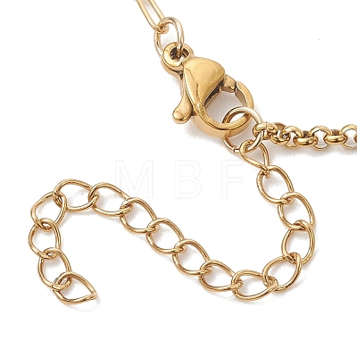 304 Stainless Steel Box & Paperclip Chains Bracelets for Women BJEW-JB13344-1