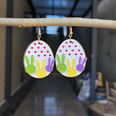 Easter Acrylic Dangle Earrings FS-WG2A856-03-1