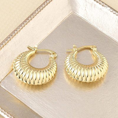 Brass Hoop Earrings for Women KK-CBAD851-42G-1