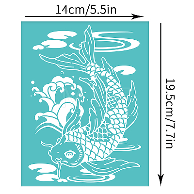 Self-Adhesive Silk Screen Printing Stencil DIY-WH0337-012-1