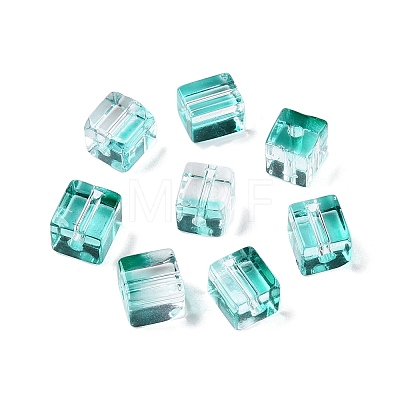 Baking Paint Transparent Glass Beads DGLA-N005-01A-04-1