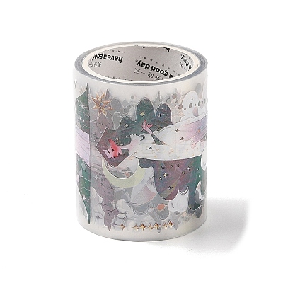 Moon Goddess Theme PET Waterproof Decorative Adhesive Tapes for DIY Scrapbooking TAPE-U001-01C-1