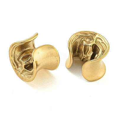 Brass Ear Gauges Flesh Tunnels Plugs EJEW-P293-04A-G-1