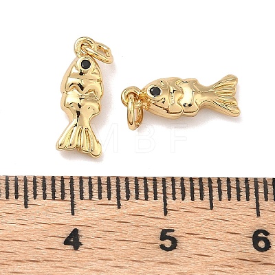 Brass Micro Pave Cubic Zirconia Pendants KK-A291-11G-G-1