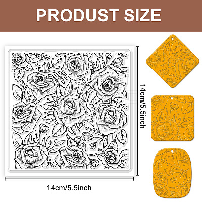 Silicone Clay Texture Mat AJEW-WH0447-009-1