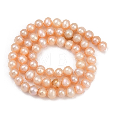 Natural Cultured Freshwater Pearl Beads Strands PEAR-I007-07Y-01B-1