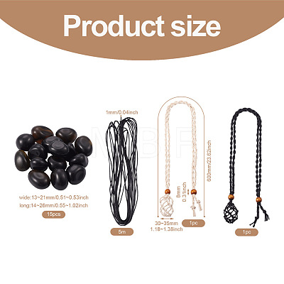 DIY Stone Beads Braided Bracelet Making Kit DIY-CF0001-11-1