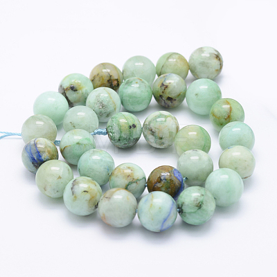 Natural Chrysocolla Beads Strands G-J373-02-14mm-1