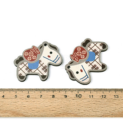 Printed Wooden Pendants WOOD-T033-01D-1