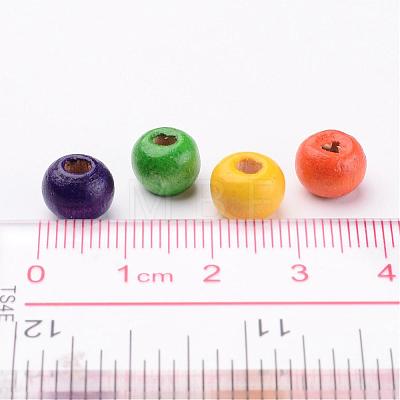 Dyed Natural Wood Beads X-WOOD-Q006-8mm-M-LF-1