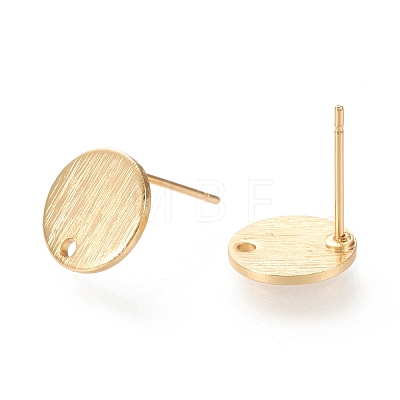 Brass Stud Earring Findings KK-F820-41G-1