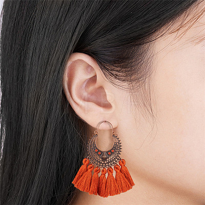 SHEGRACE Alloy Dangle Chandelier Earrings JE878B-1