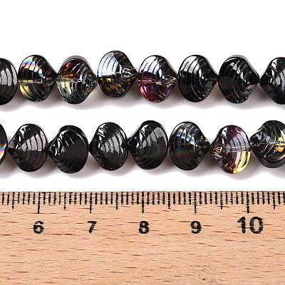 Electroplate Glass Beads Strands EGLA-T021-11J-1