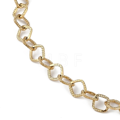 304 Stainless Steel Link Chains Bracelets for Women BJEW-G725-09G-1