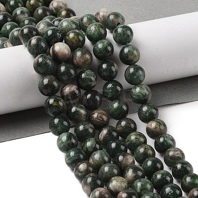 Natural Green Quartz Round Beads Strands G-Q171-D02-02-1